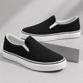 รองเท้าผ้าใบแบบสวม (Slip-On Sneakers) สีดำ